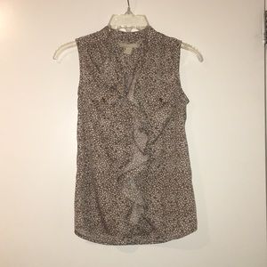 Banana Republic Cheetah Print Sleeveless Blouse